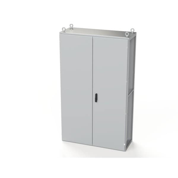 3 Point Latch with Padlock Swing Handle Electrical Enclosures, 78.74 in H, 18 in D, 47.24 in W